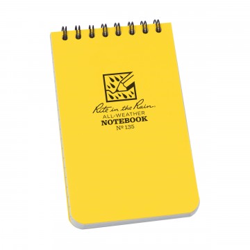 Top Spiral Notebook 3×5 :  The 3×5 Top-Spiral Notebook is compact enough to fit nicely in your pocket and tough enough to survive anything the...