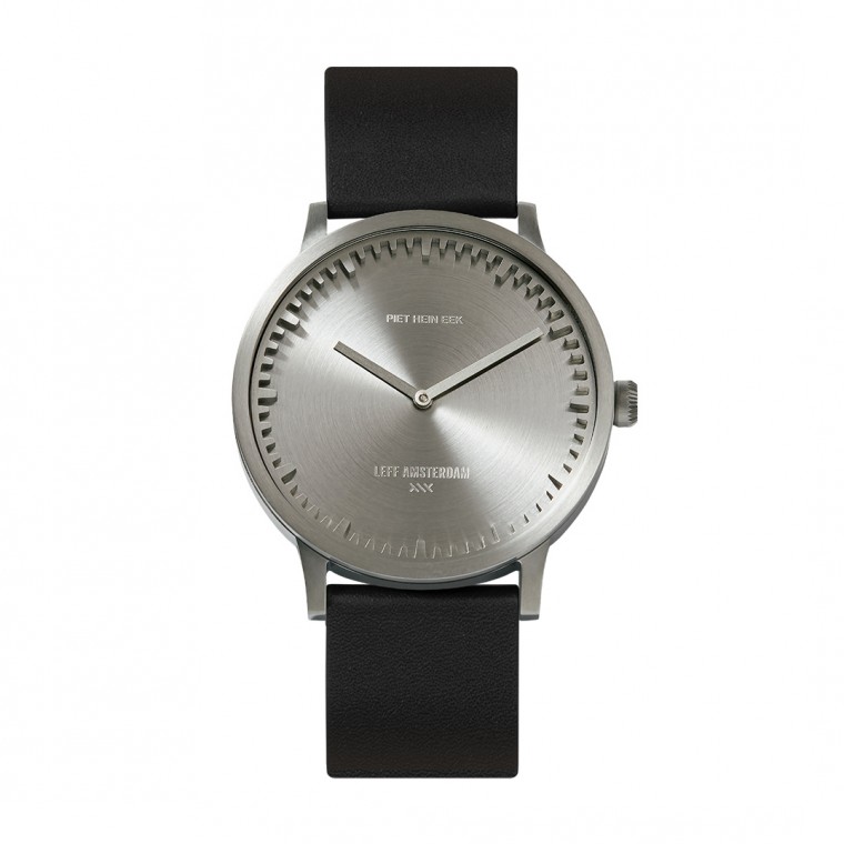Leff Amsterdam Tube Watch T40 Steel / Leather