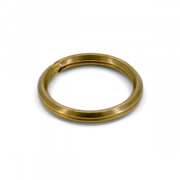 Wire Split Ring:  This wire split ring is made from solid brass wire by Japanese craftsmen. It's made by bending instead of pressing. 