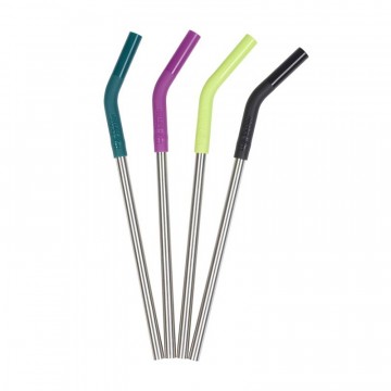 Steel Straw 4-Pack 8mm:  The Klean Kanteen Stainless Steel Straw 4-Pack as a reusable solution to disposable plastic straws and an ideal...