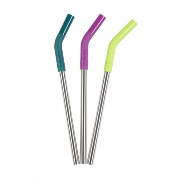 Steel Straw 3-Pack 10mm:  The Klean Kanteen Stainless Steel Straw 3-Pack as a reusable solution to disposable plastic straws and an ideal...