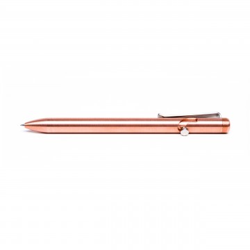 Bolt Action Copper Pen:   Precision machined bolt action pen made from copper.  
  The unique bolt action mechanism sets this pen apart from...