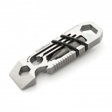 EverRatchet Titanium Multitool:   Titanium wrench + multitool that fits your keyring.  
 The Dynamic Ratcheting Beam in the EverRachet multitool...
