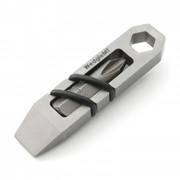 WedgieMT Titanium Multitool:   WedgieMT is small, simple and sleek pocket tool. It holds the provided   #2 Phillips bit or custom-sized Fire...