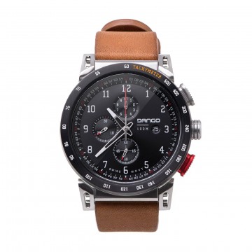 CR-01 Chrono - Uhr:  Die Uhr CR-01 Chrono besteht aus einem 45 mm Edelstahlgehäuse und Horween-Lederband. Das Saphirglas ist kratzfest...