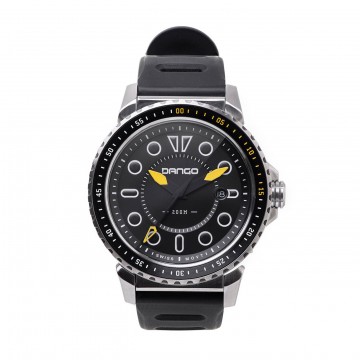 DV-01 Dive - Uhr:  Die Uhr DV-01 Dive besteht aus einem 45 mm Edelstahlgehäuse mit belüftetem Sportarmband aus Silikon. Das Saphirglas...