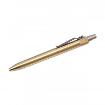 Retrakt V2 Brass Stift:   Der Retrakt-Kugelscheiber hat viele Designelemente, die ihn zu einem einzigartigen Qualitätsstift machen. Jeder...