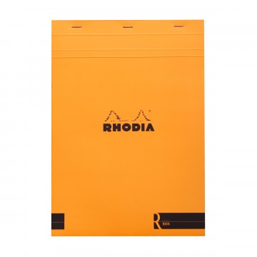 Bloc «R» N°18 Memo Pad:  Rhodia Bloc «R» pads have the same clever design than classic Bloc pads, but comes with premium-materials. The...