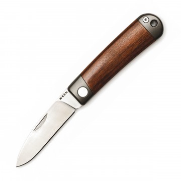 Henry Cherry Wood - Knife:   The Henry is an elegant folding knife featuring a Sweden-sourced Sandvik 14C28N stainless steel blade with a...