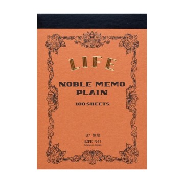 Noble Memo B7:  The Noble Memo B7 pocket notepad is the ideal on-the-go writing pad. Each pad is handmade in Japan and carefully...