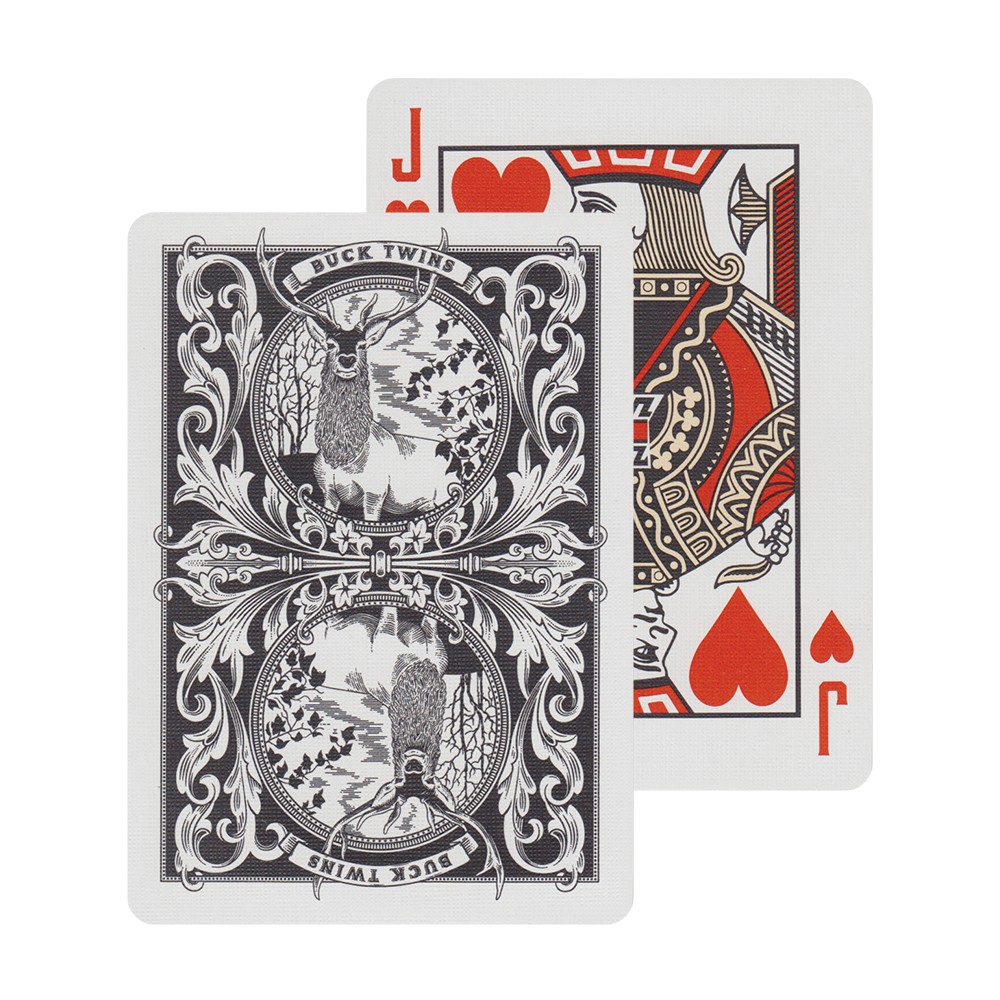 Antler Playing Card Box - 6W x 5D x 2H, Black Forest Decor