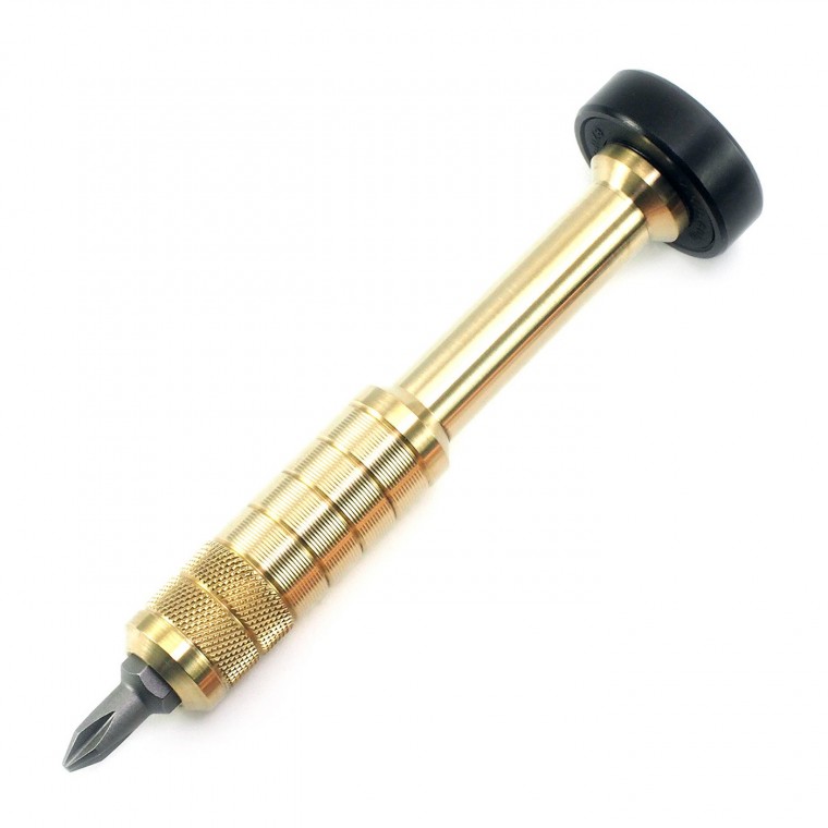 Scout Leather Hex Bit Driver Brass