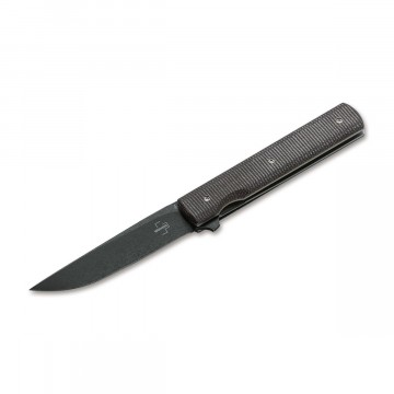 Urban Trapper Linear Knife:  The Urban Trapper is designed by Brad Zinker. The elegant pocket knife is has a dark stonewash blade made of VG-10,...