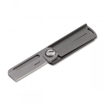 Rocket Titan Knife:   The Rocket Titan is compact and minimalistic pocket folder for light duty cutting tasks. The titanium handle is...