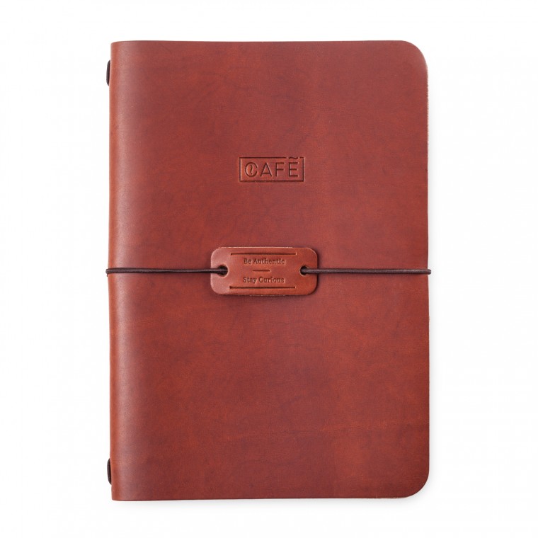 Café Leather A5 Leather Notebook - Kansio
