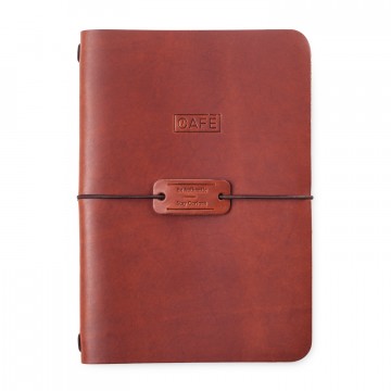 A5 Leather Notebook:  Handcrafted in Spain from veg tanned leather, this A5 leather notebook is perfect for both travel and your day to...