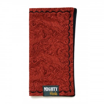 Mighty Mini Burgundy Paisley:  The frontside of this Mighty Mini features a classic burgundi coloured paisley pattern. Dark blue microfiber on the...