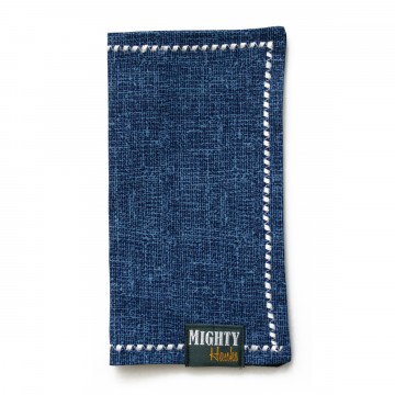 Mighty Mini Textured Cobalt:  The frontside of this Mighty Mini features texured blue pattern. Dark blue microfiber on the back, stitched with...