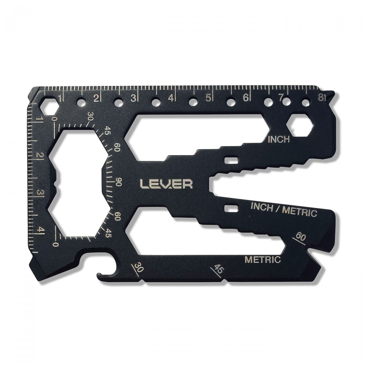 Lever Gear Toolcard Pro MultiTool Black PVD Coated Stainless Steel 