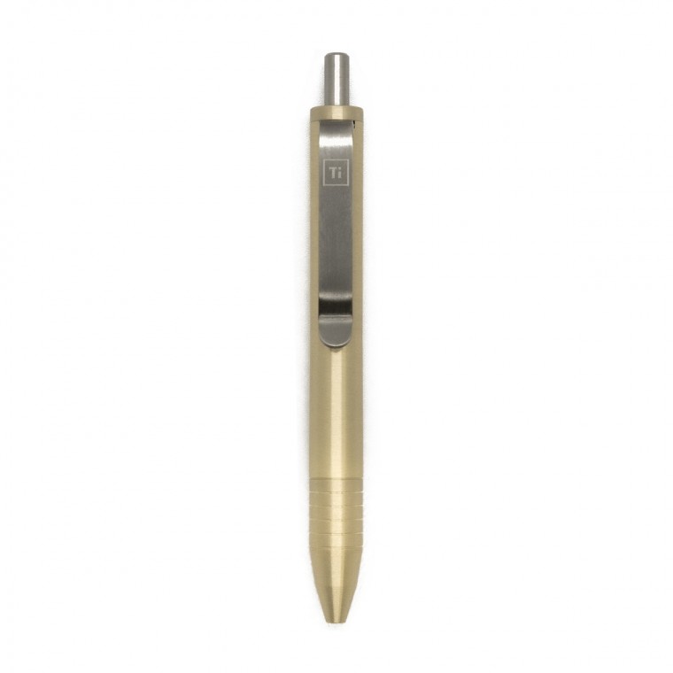 Big Idea Design Mini Click Brass Pen