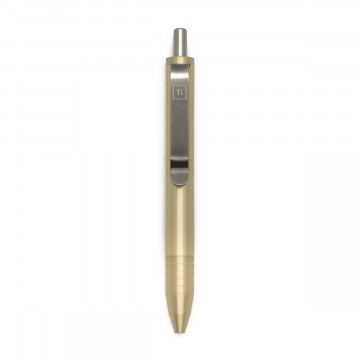 Mini Click Brass Pen: 