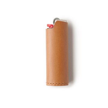 Lighter Case:  The lighter case elevates a standard BIC lighter in a wrap of Italian vegetable tanned Buttero leather with a flat...