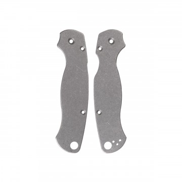 PM2 Titanium Scales:  6AL-4V Titanium scales for your Spyderco PM2, right hand tip-up carry. Scale set only (no knife or screws included). 