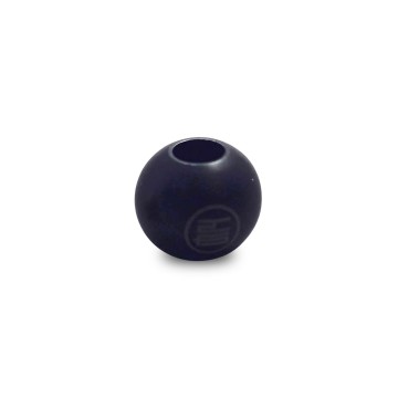 Round Bead Steel Ti Coated:  Yksinkertainen teräksinen Ti Coated bead kaikenlaisiin hihnoihin. 13,5 mm leveä 5,3 mm reiällä. Painaa 8 g. 