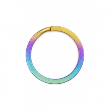 Titanium Anodized Split Ring:  This flat style Titanium Anodized keyring brings lightness and sophistication to your keys. It's quieter than...