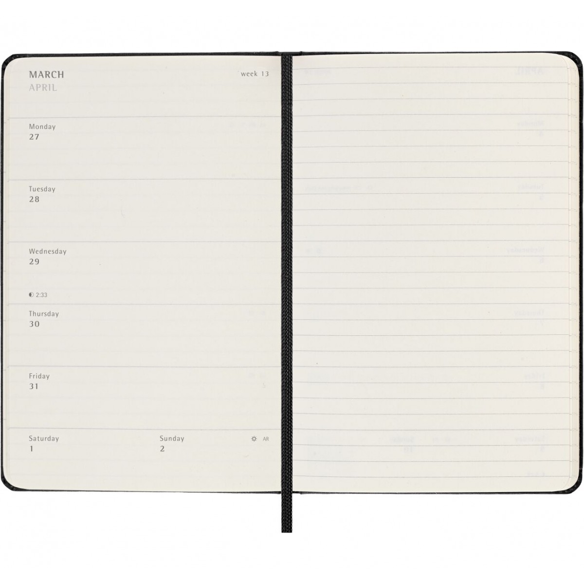 Moleskine Weekly Notebook Pocket 2022-23 - Kalenteri - Mukama