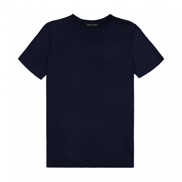 Formal Friday Ultrafine Merino T-Shirt - Navy