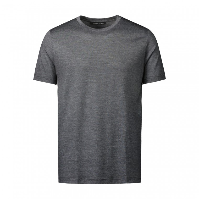 Formal Friday Ultrafine Merino T-Shirt - Shadow
