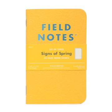 Signs of Spring 3-Pack Memo Book:   The Signs of Spring covers are heavily debossed all over, with three original graphic patterns based on flowers...