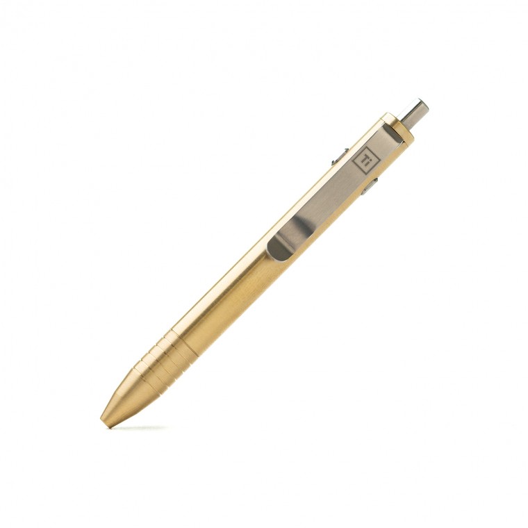 Big Idea Design Brass Mini Dual Side Click Pen