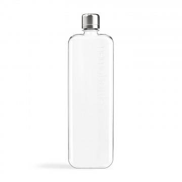 Slim Memobottle - Flaska:  Slim memobottle™ är en högkvalitativ, smal, återanvändbar vattenflaska utformad för att enkelt passa där andra...