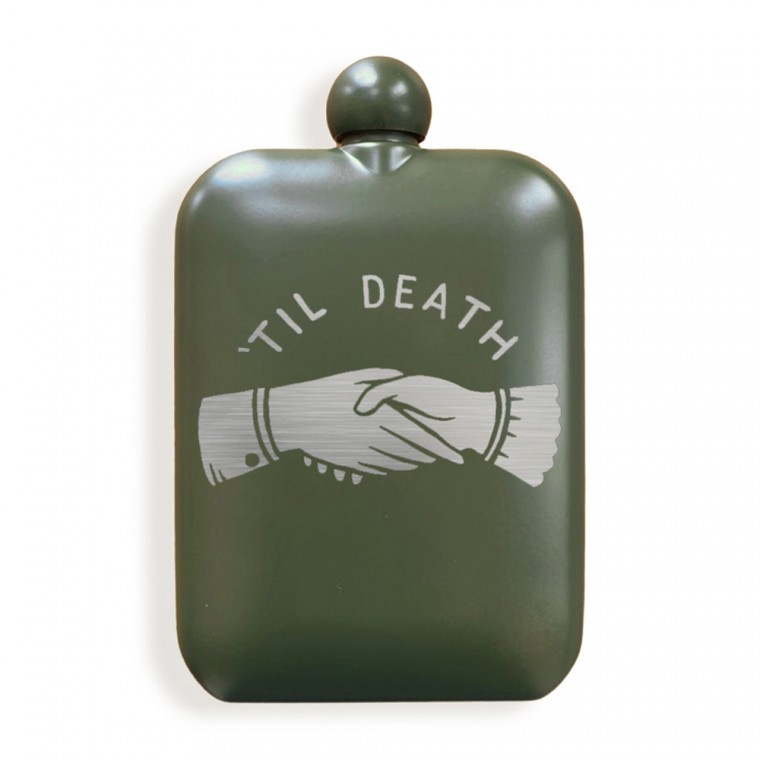Til Death Olive Drab Flask