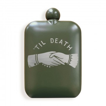 Til Death Olive Drab Flask: 