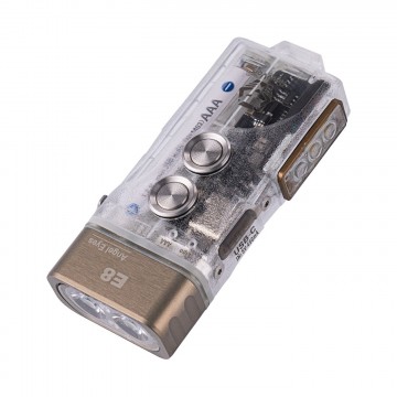 Angel Eyes E8 - Taskulamppu:  Angel Eyes E8 -taskulampussa on hybrid-virtajärjestelmä: sisäänrakennettu USB-C:n kautta ladattava Li-po -akku on...