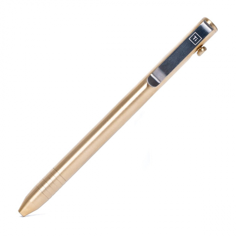 Big Idea Design Slim Bolt Action Brass Pen