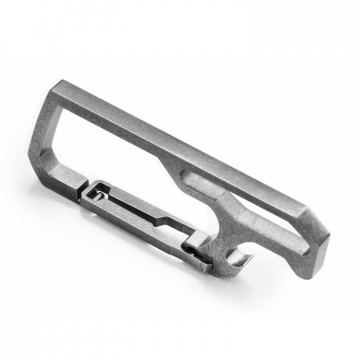 HG Carabiner:   Titanium Keychain Carabiner / Bottle Opener  
 Handgrey™ HG carabiner is designed for two things: 1) Holding keys...