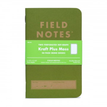 Kraft Plus 2-Pack Memo Book:   Kraft Plus 2-Packs are available with burnt-orange (Amber), dusty blue (Aqua) and sage-like green (Moss) covers,...