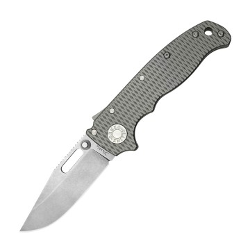 AD20.5 Titanium Clip Point Knife:  The AD20.5 by Demko Knives features the all-new Shark-Lock™. The mechanism is situated on the spine of the knife and...