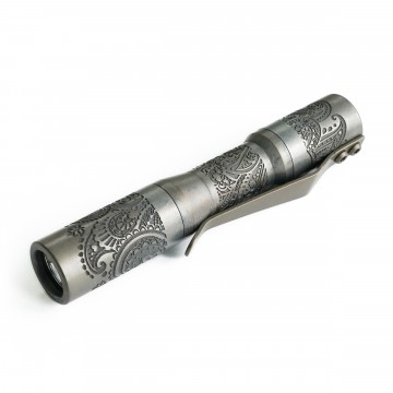 Micro Click Paisley Flashlight:  A collaboration between Ti2Design and CWF. 
  This Micro Click features the Chimera driver which offers...