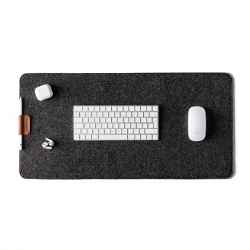 Wool Felt Desk Mat:  Keep your workspace tidy, organized, and cozy. Soft natural 100% Wool Felt protects the surface you’re using. It...