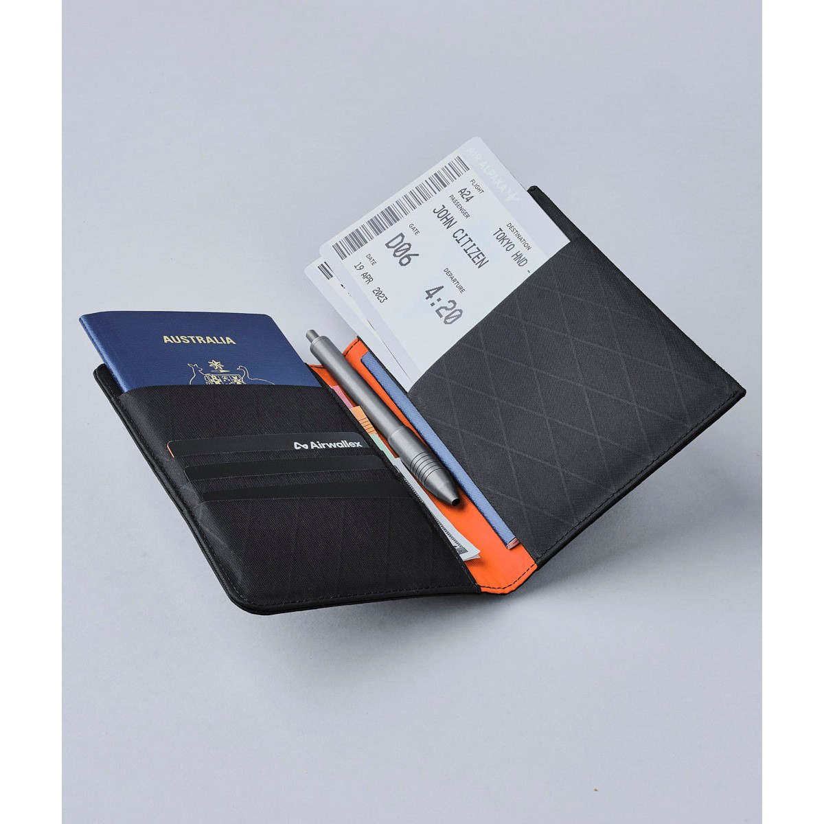 Ark Bifold Passport Wallet - X-Pac VX21 Black