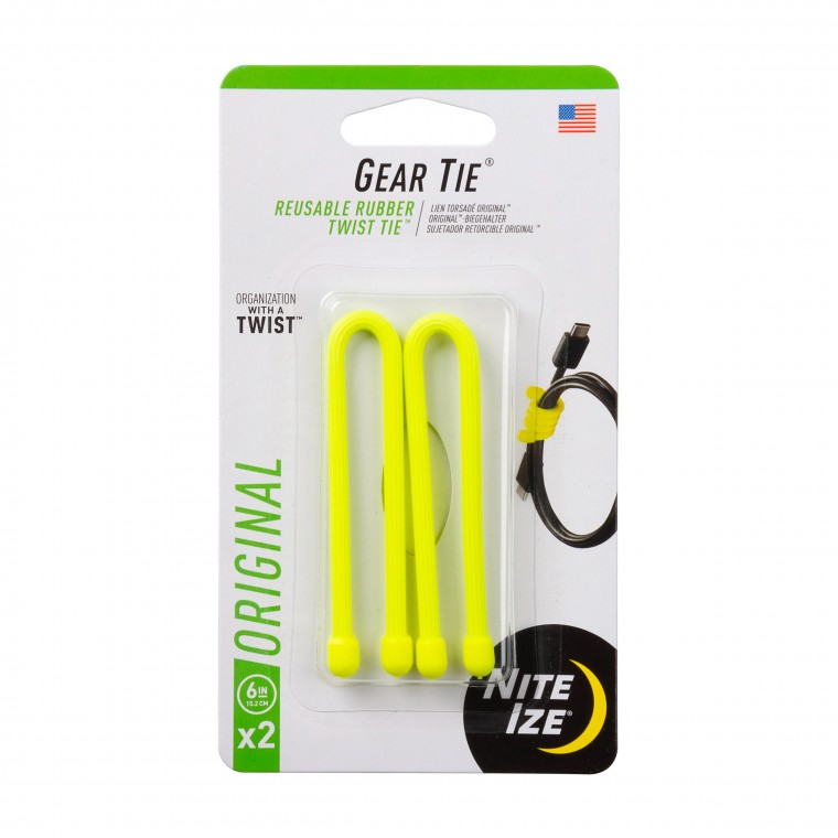 Nite Ize Gear Tie® Twist Tie™ 6" 2-Pack
