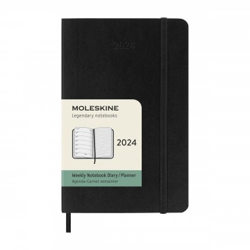 Weekly Notebook Pocket 2024 Calendar:   Get ready for next year! This Moleskine Weekly Diary for 2024 is dated from January to December, formatted to show...
