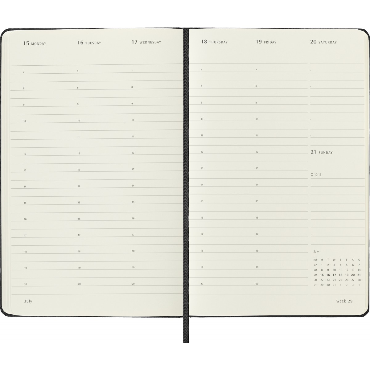 Moleskine PRO Weekly Vertical Planner Large 2024 Calendar Mukama