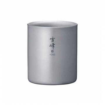 Titanium Double Wall H200 Mug:  The Titanium Double Wall H200 is made of Japanese titanium utilizing a historic manufacturing process. With its...