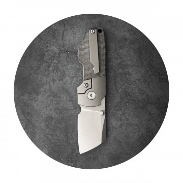 Striga Knife:  The Striga is a sleek cleaver-style EDC pocket knife that's easy to carry. Solid titanium handle and available with...